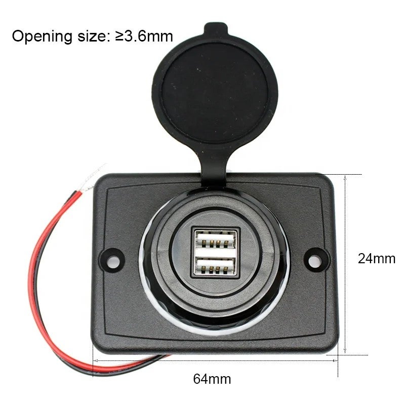 Bluejw Mobile Phone Car Charger, 4.8A Dual USB Car Charger Adapter [12V-24V] Fast Automobile Chargers - Image 3